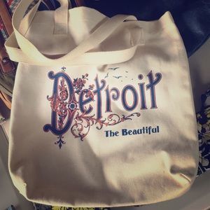 Detroit canvas bag